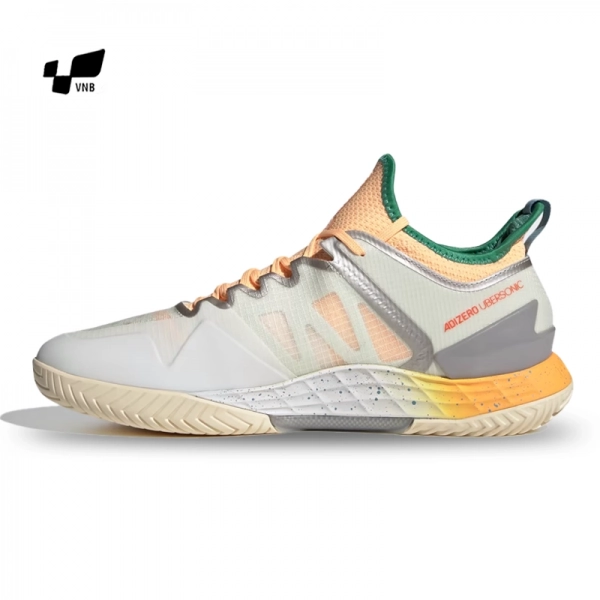 Giày Tennis Adidas Adizero Ubersonic 4 Off White/Acid Orange chính hãng (HQ8389)