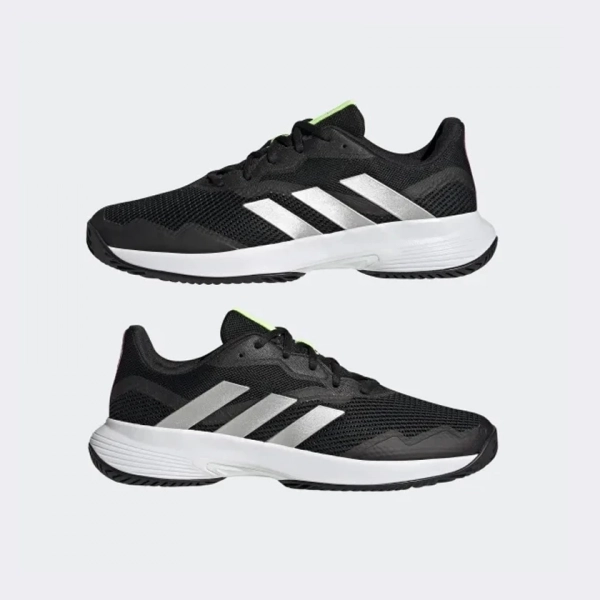 Giày Tennis Adidas Courtjam Control Đen Trắng