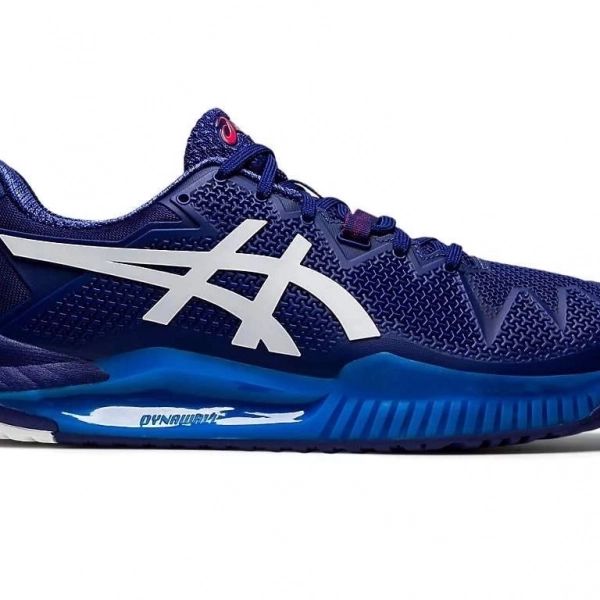 Giày Tennis Asica Gel Resolution 8 Dive Blue/White chính hãng (1041A079.405)