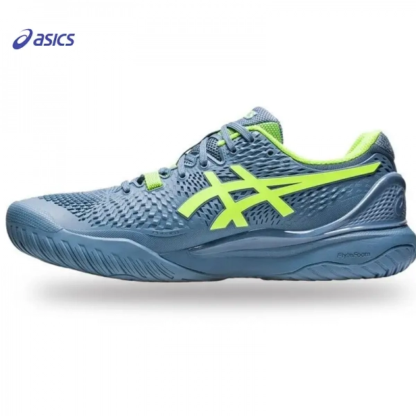 Giày Tennis Asics Gel 9 Xám Xanh Chuối