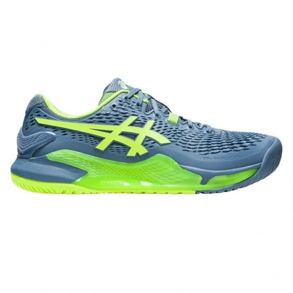 Giày Tennis Asics Gel Resolution 9 Steel Blue/Green chính hãng (1041A330.400)