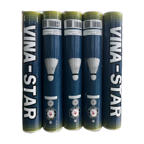 Ống cầu lông Vina Star Xanh tập luyện (12 quả)