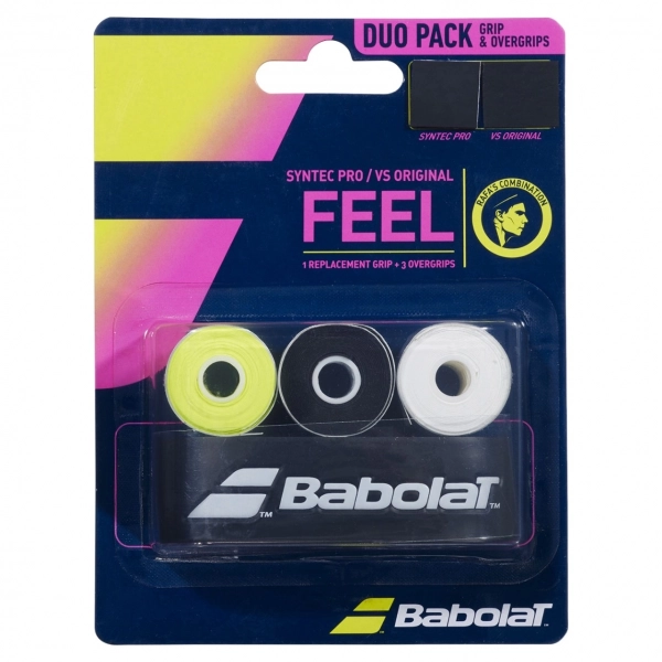 Quấn cán tennis Babolat Syntec Pro X1 + VS Origin X3 chính hãng (670071)