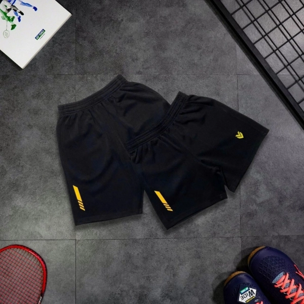 Quần cầu lông Victec QV02 Nam - Đen vàng