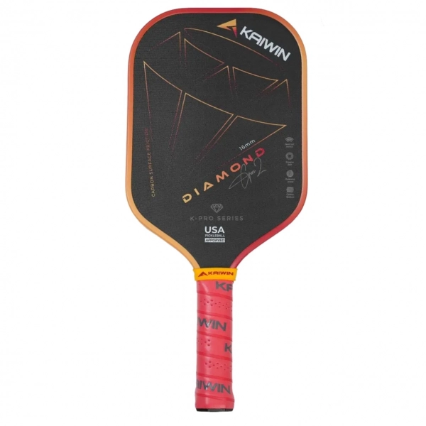 Vợt Pickleball Kaiwin Diamond Gen2 16mm - Đỏ chính hãng