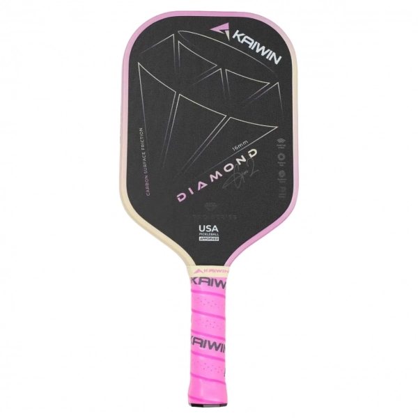Vợt Pickleball Kaiwin Diamond Gen2 16mm - Hồng chính hãng