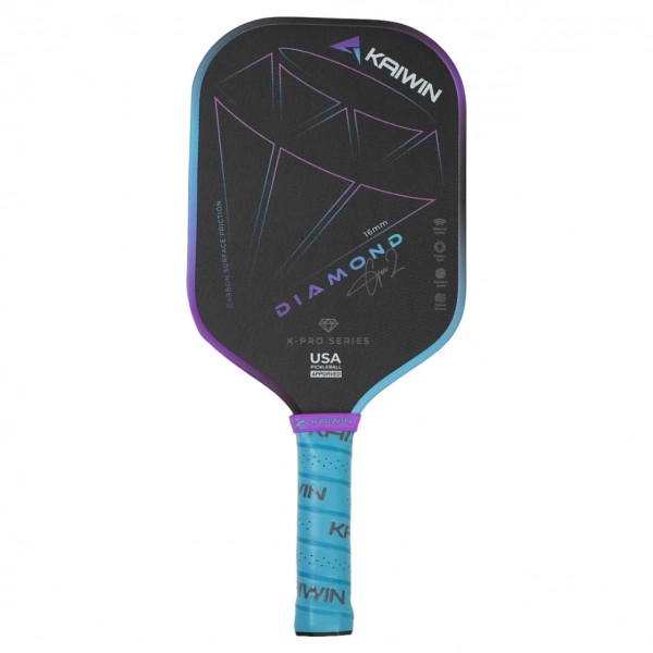 Vợt Pickleball Kaiwin Diamond Gen2 16mm - Xanh coban tím chính hãng