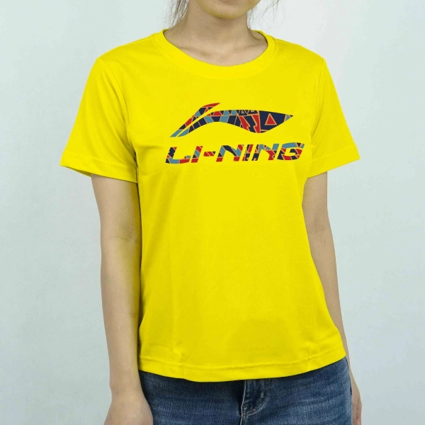 Áo cầu lông Lining nhiều màu nữ vàng - Mã 019