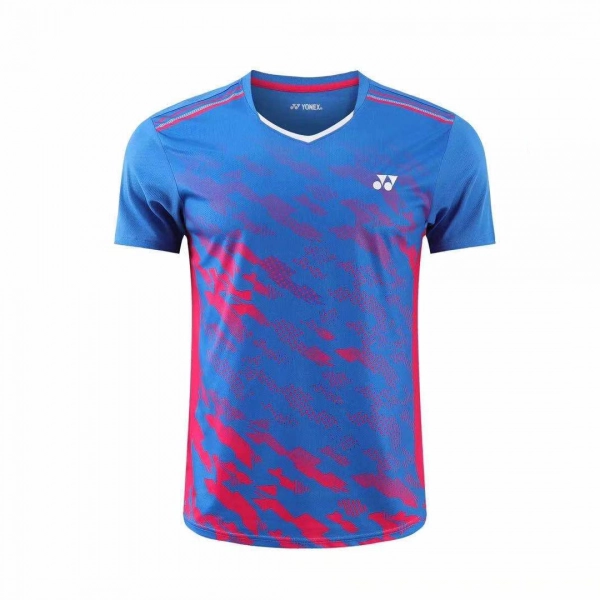 Áo cầu lông Yonex 3637 nam - Xanh dương phối đỏ