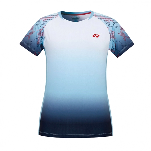 Áo cầu lông Yonex 3701 nữ - Trắng xanh