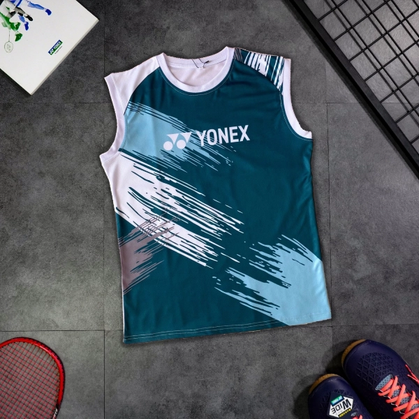 Áo cầu lông Yonex A258 nam - Xanh