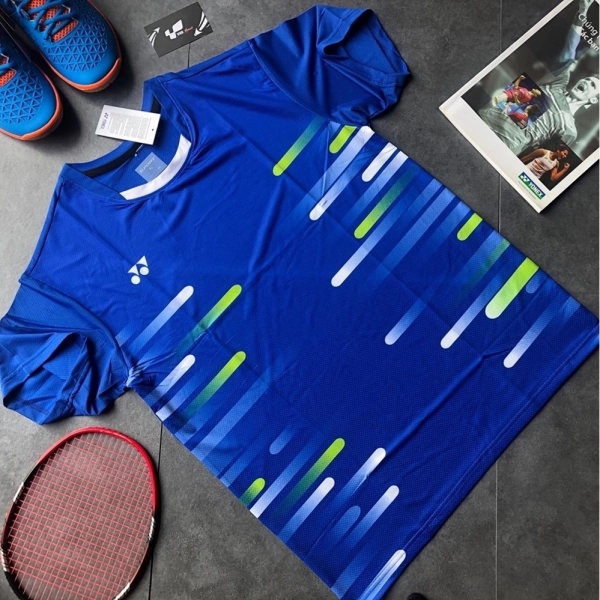 Áo cầu lông Yonex AT07 nam - Xanh nhạt