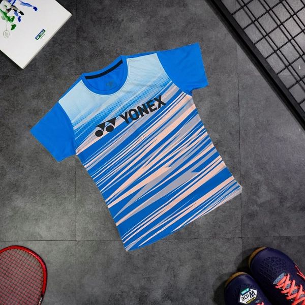 Áo cầu lông Yonex AT21 nam - Xanh nhạt