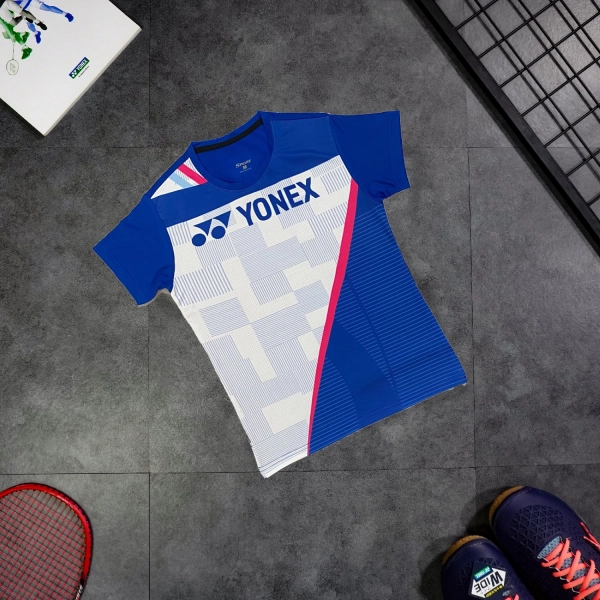 Áo cầu lông Yonex AT24 nam - Xanh đậm