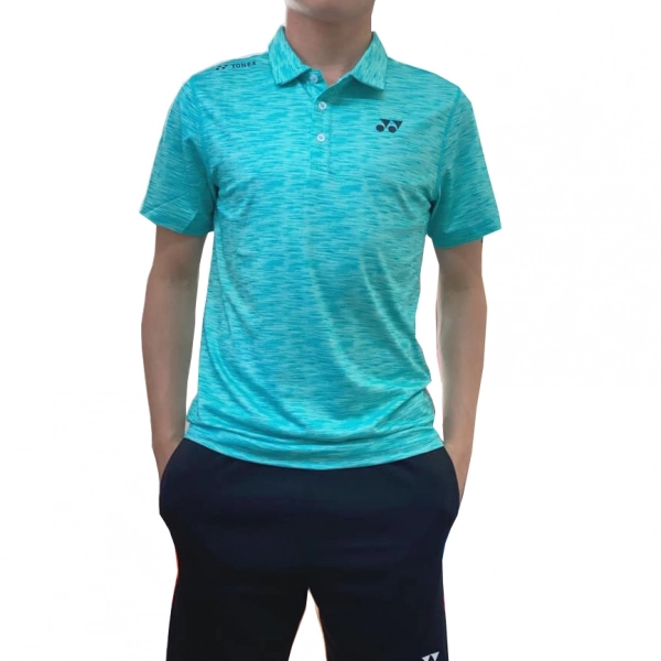 Áo cầu lông yonex DT10 Nam- Xanh ngọc- Có cổ