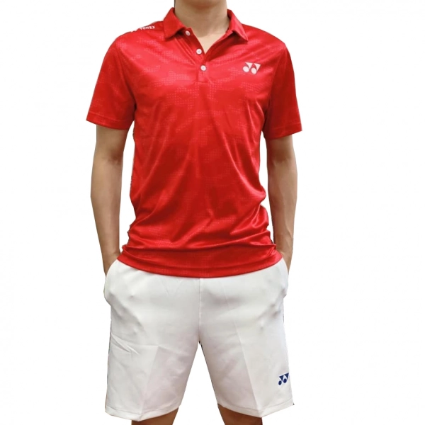 Áo cầu lông Yonex DT11 Nam- Đỏ - Có Cổ