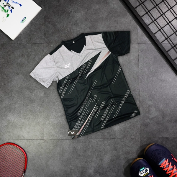 Áo cầu lông Yonex MT05 nam - Xám đen