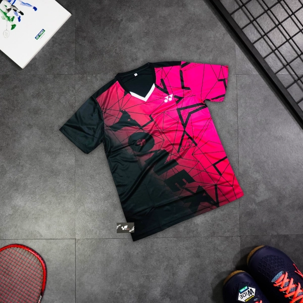 Áo cầu lông Yonex MT06 nam - Hồng đen