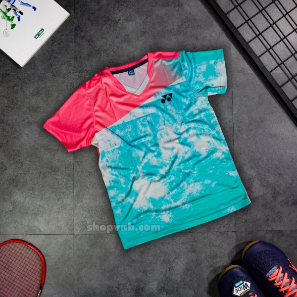 Áo cầu lông Yonex N004 nam - Hồng xanh