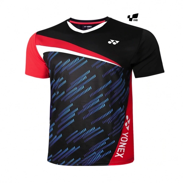 Áo cầu lông Yonex N01 nam - Đen đỏ