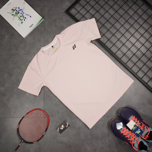 Áo cầu lông Yonex - Nam - Hồng - Logo đen