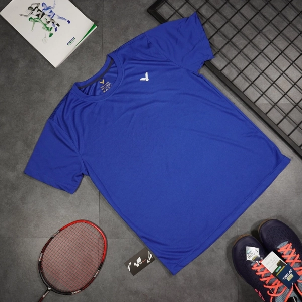 Áo cầu lông Yonex - Nam - Xanh dương - Logo trắng