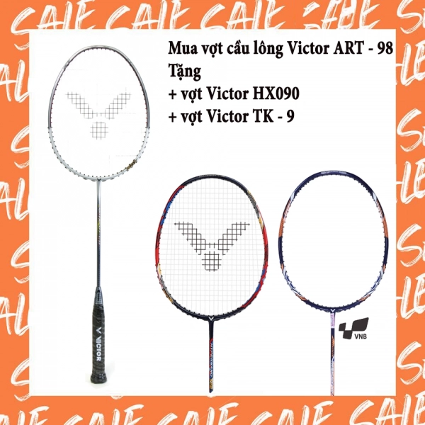 Combo mua vợt cầu lông Victor ART - 98 tặng vợt Victor HX065 + Vợt Victor TK - 9