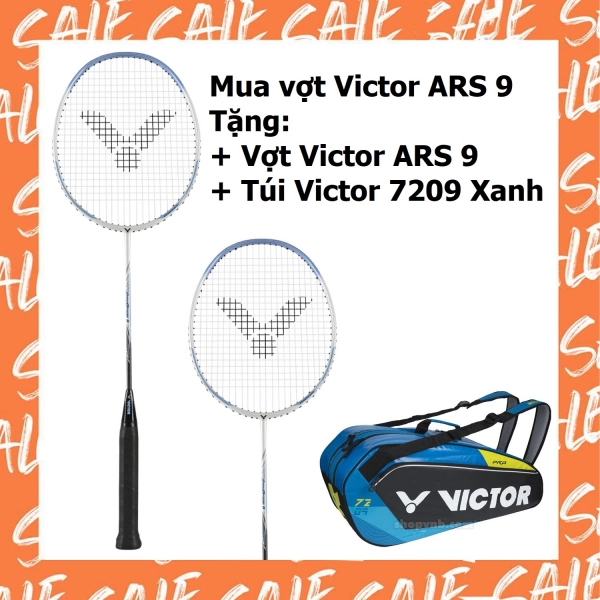 Combo mua vợt cầu lông Victor Auraspeed 9 tặng vợt Victor Auraspeed 9 + Túi Victor 7209