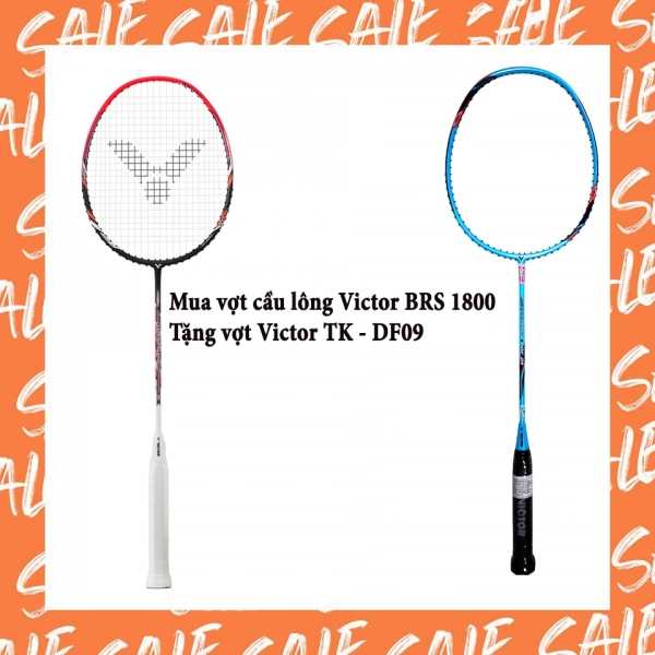 Combo mua vợt cầu lông Victor BRS 1800 tặng vợt Victor TK - DF09