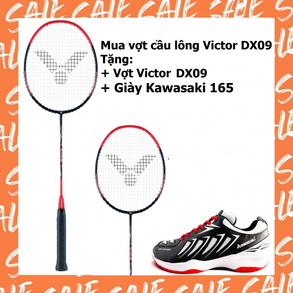 Combo mua vợt cầu lông Victor Drivex 09 tặng vợt Victor Drivex 09 + giày Kawasaki 165