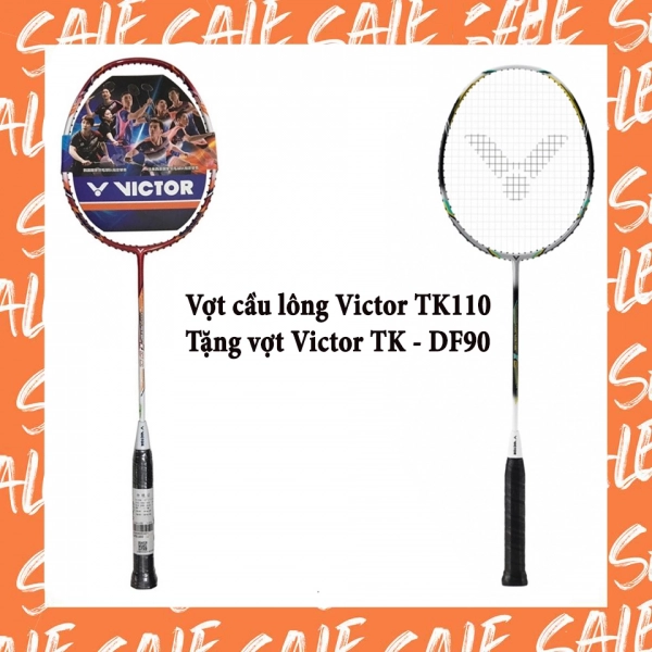 Combo mua vợt cầu lông Victor TK110 tặng vợt Victor TK - DF90/BRS50L