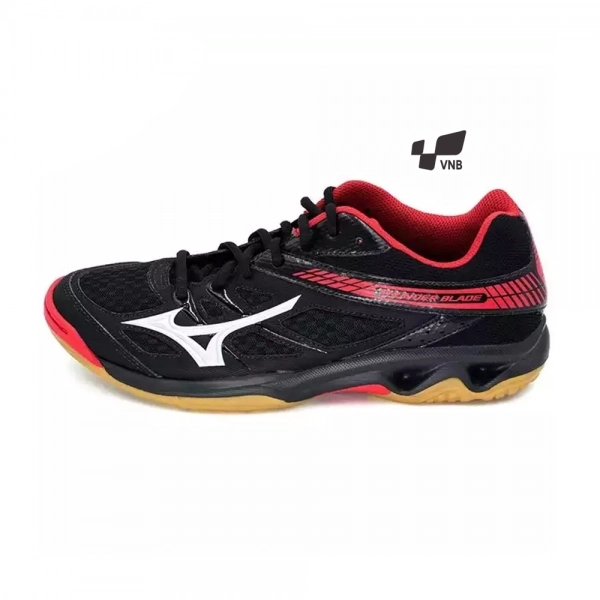 Giày cầu lông Mizuno Thunder Blade - Đen trắng đỏ