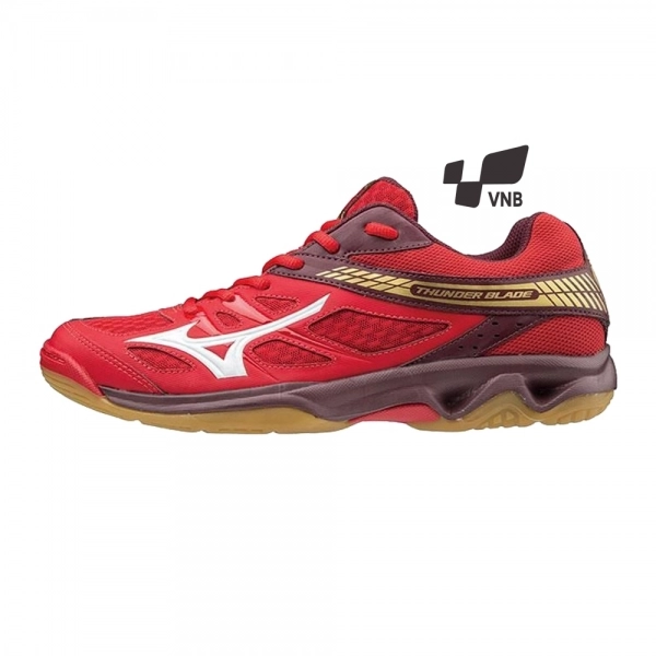 Giày cầu lông Mizuno Thunder Blade - Đỏ vàng