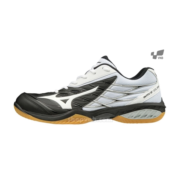 Giày cầu lông Mizuno Wave Claw - Đen trắng ( Super Wide )