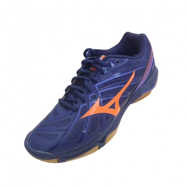 Giày Cầu Lông Mizuno WAVE HURRICANE 3 màu Xanh cam