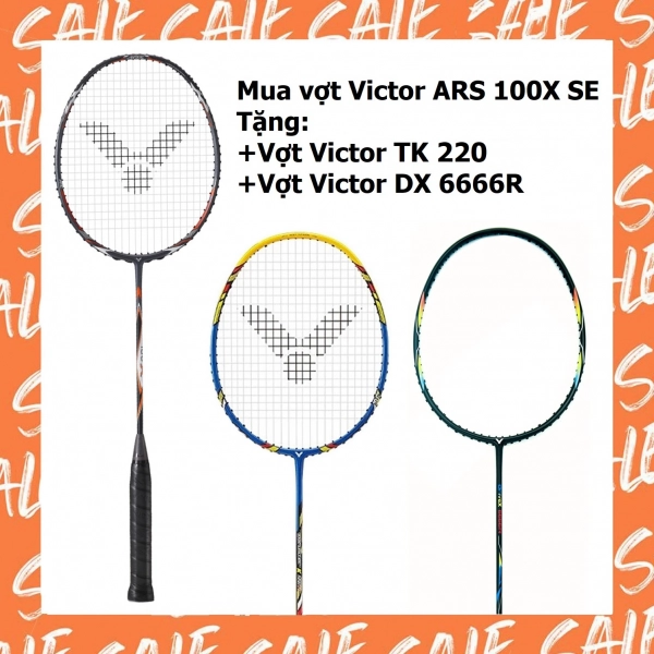 Mua vợt Victor ARS 100X SE tặng vợt Victor TK 220 + DX-6666R