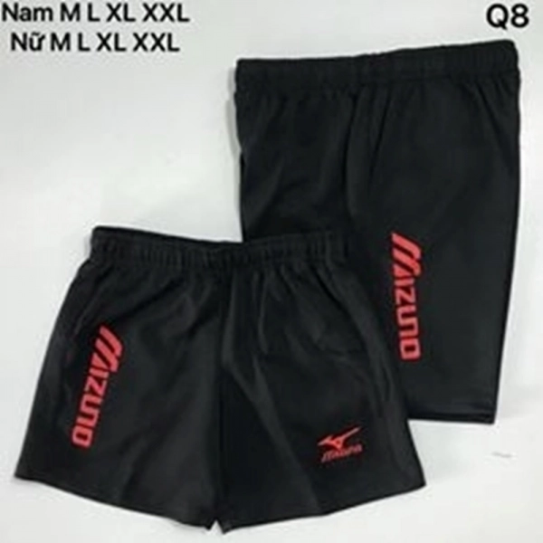 Quần cầu lông Mizuno 01 - Đen đỏ