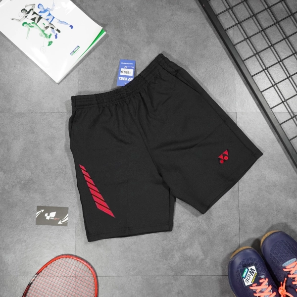 Quần cầu lông Yonex Q2 nam - Đen đỏ