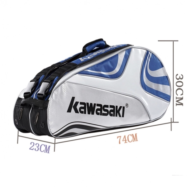 Túi cầu lông đôi Kawasaki trắng xanh