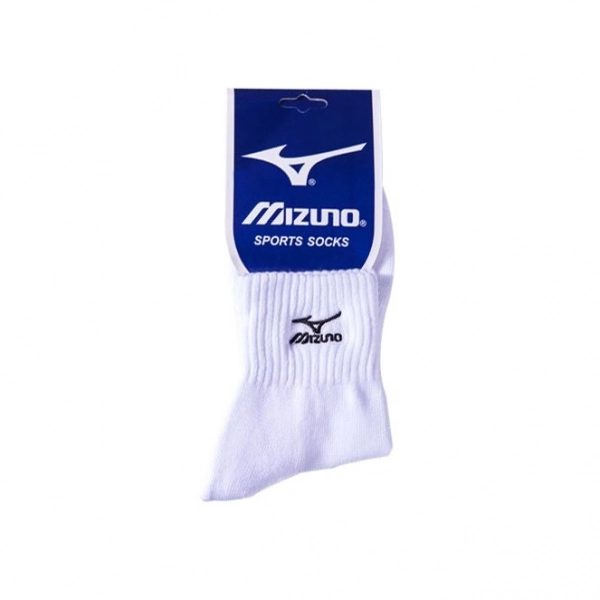 Vớ cầu lông Mizuno trơn dài - Trắng