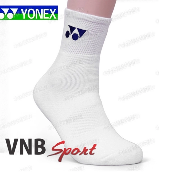 Vớ cầu lông Yonex trơn dài xịn - Trắng