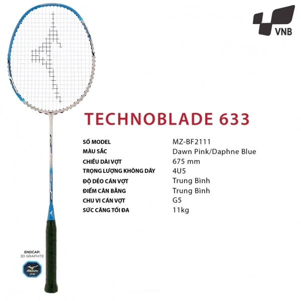 Vợt cầu lông Mizuno Technoblade 633 Xanh chính hãng