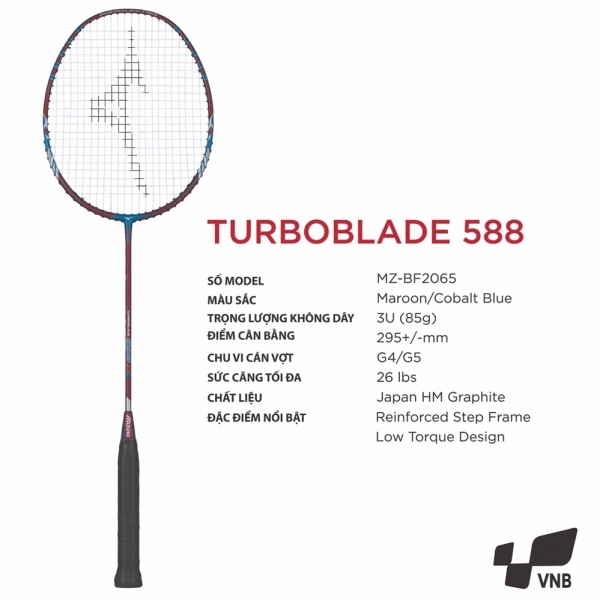 Vợt cầu lông Mizuno TUBORBLADE 588 chính hãng