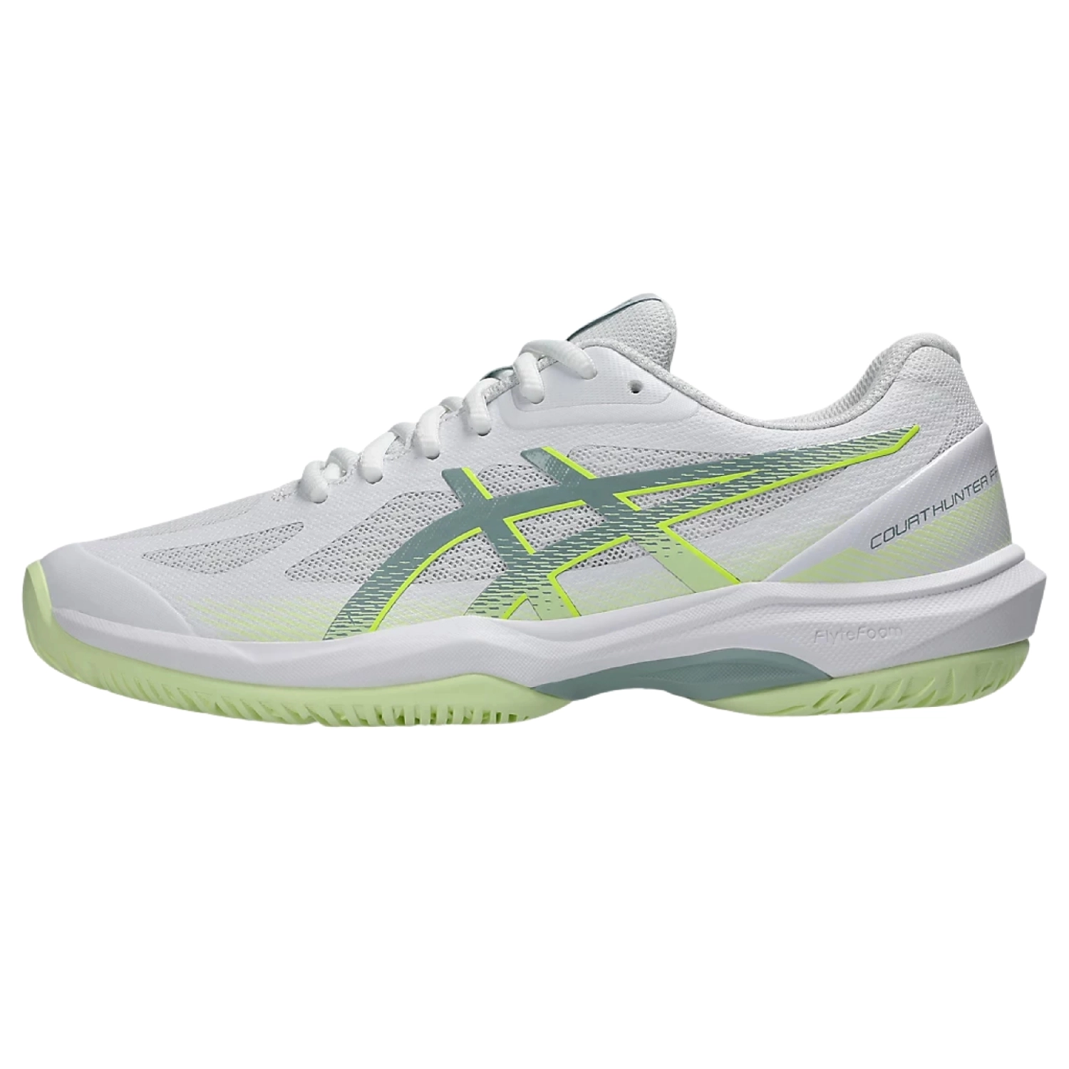 Giày cầu lông Asics Court Hunter FF Women - White/Ocean Haze chính hãng (1072A112.104)