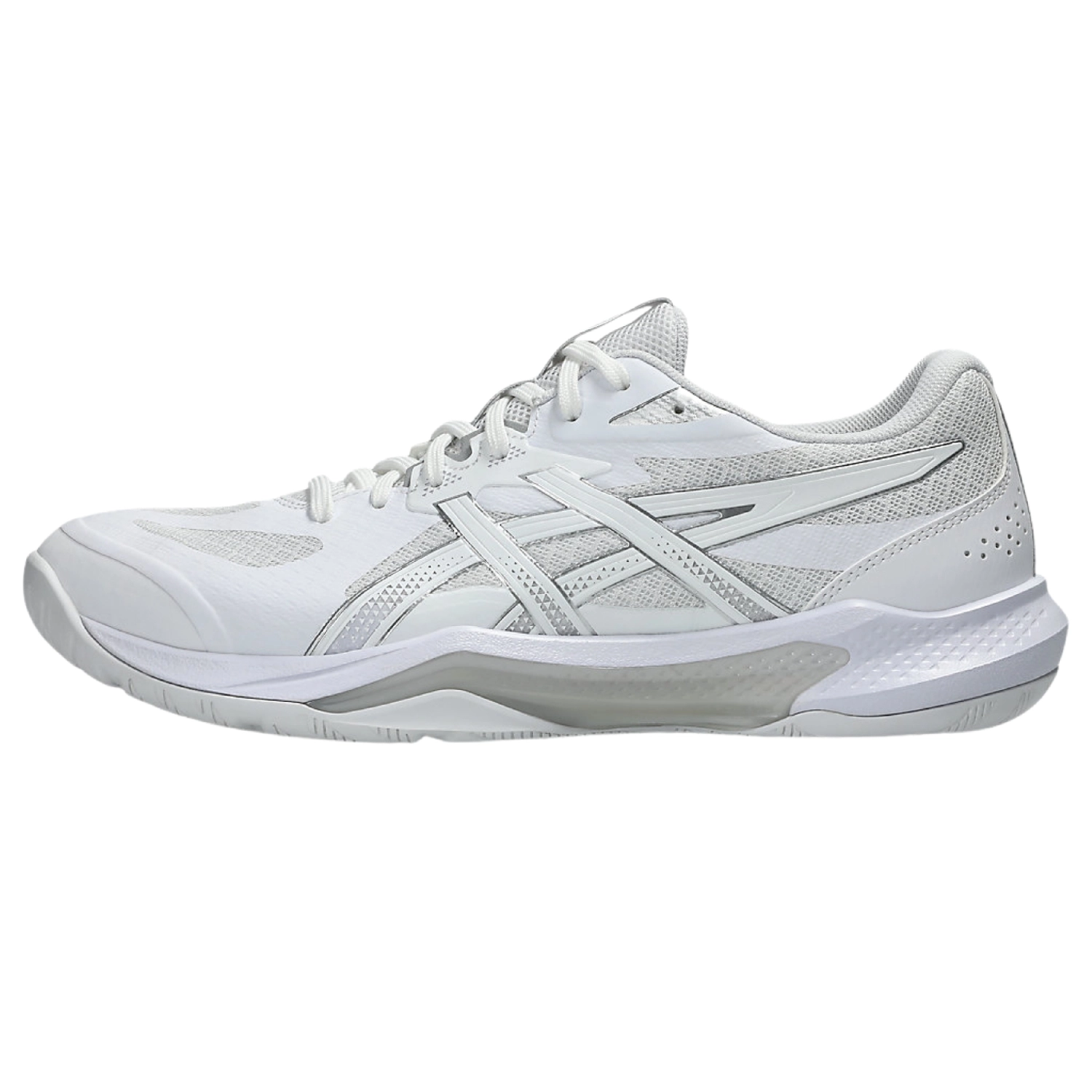 Giày cầu lông Asics Gel-Tactic 13 Wide - White/Pure Silver chính hãng (1073A078.101)