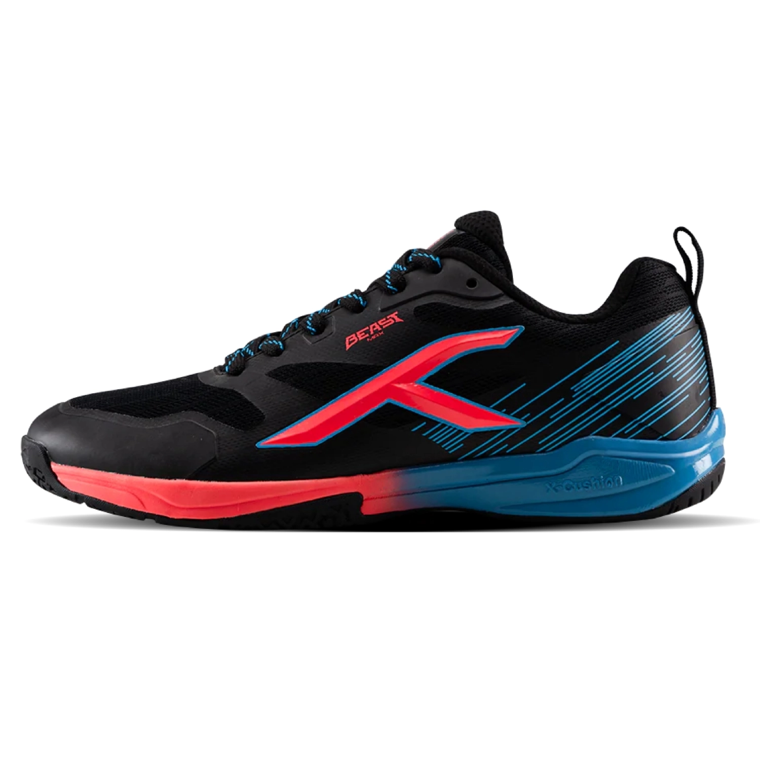 Giày cầu lông Hundred Beast Max màu đen, cam, xanh biển