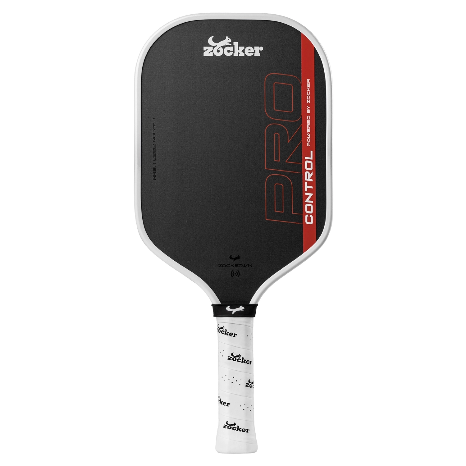 Vợt Pickleball Zocker Pro Control 16mm màu Trắng