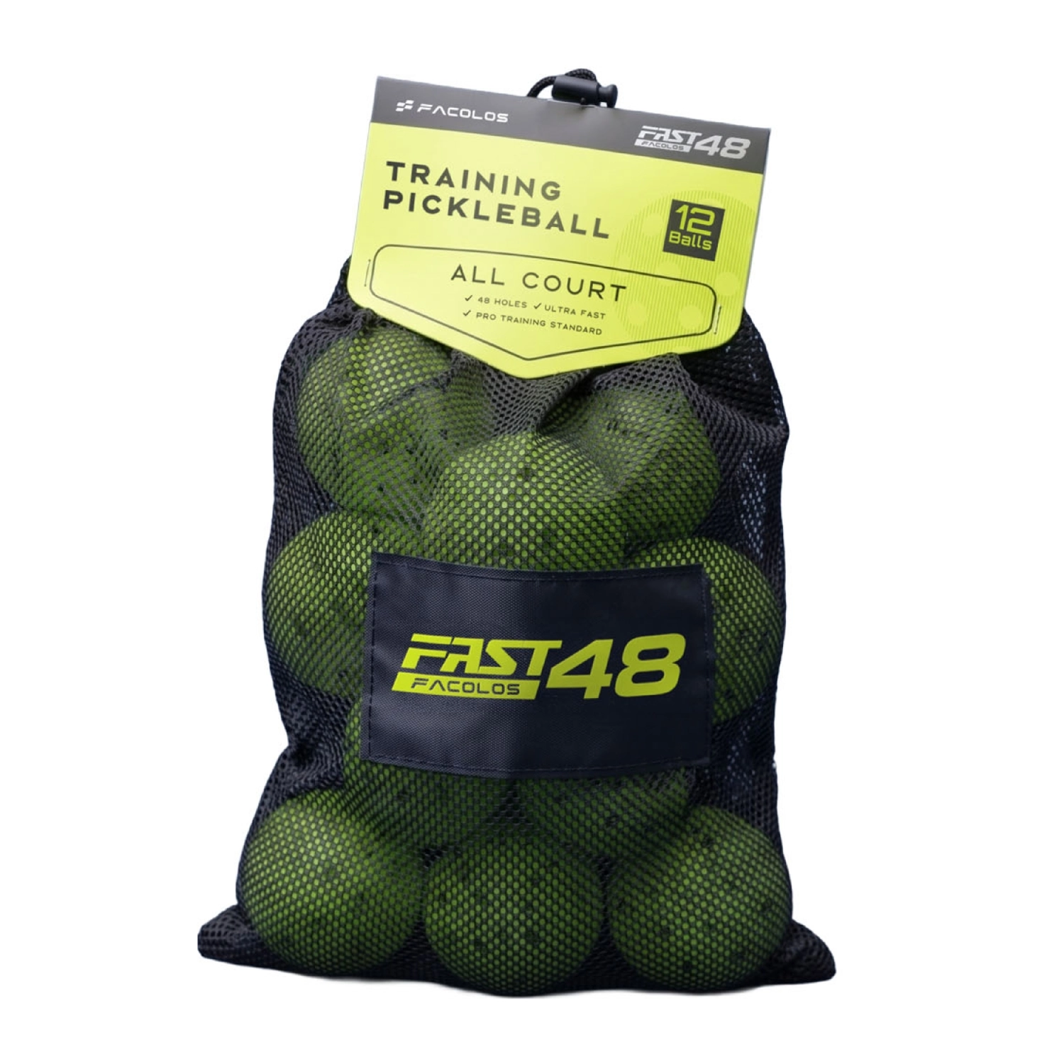 Bóng Pickleball Facolos FAST48 (túi 12 quả)
