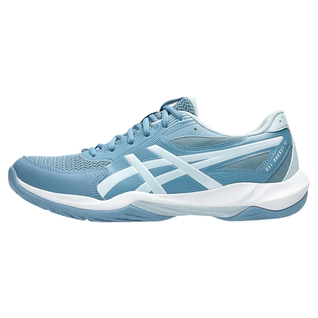 Giày cầu lông Asics Gel-Rocket 12 Men - Xanh saba (1071A116.401)