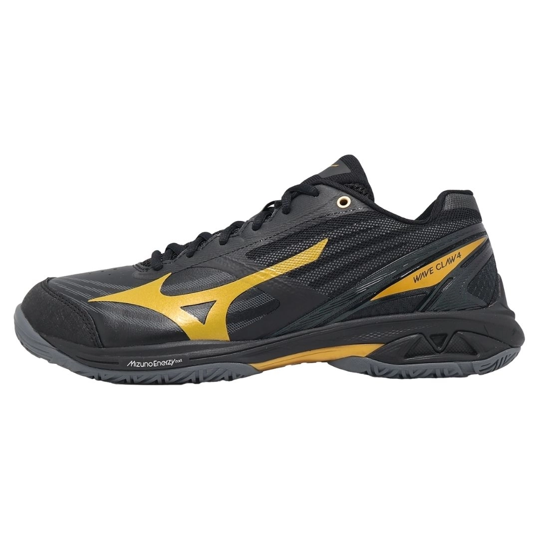 Giày cầu lông Mizuno Wave Claw 4 - Vàng đen chính hãng (71GA264305)